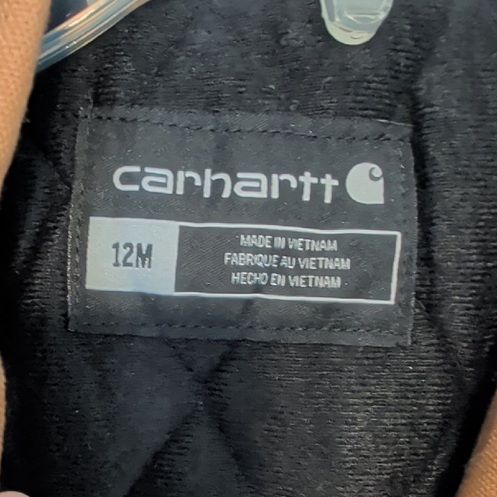 Carhartt 12 Month Tan Hooded Jacket - Picture 2 of 5
